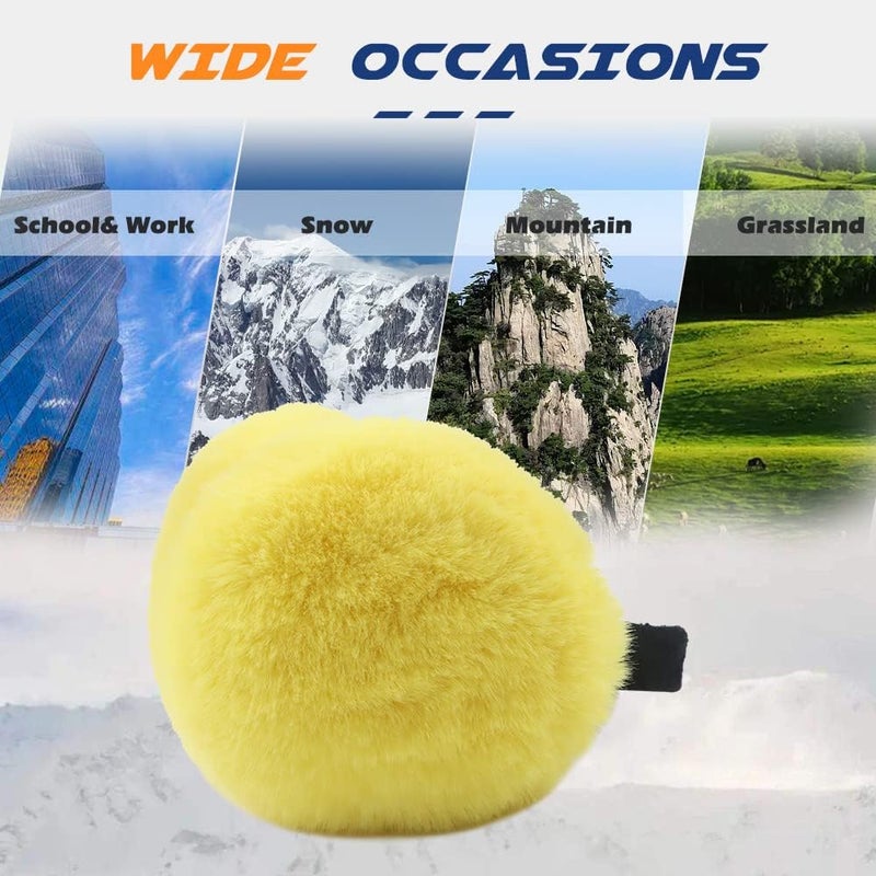 Peecabe Winter Women Earmuffs Faux Fur Girls Ear muffs Warm Unisex Kids Ear Covers Foldable Outdoor Boy Ear Warmers for Women - Image 5